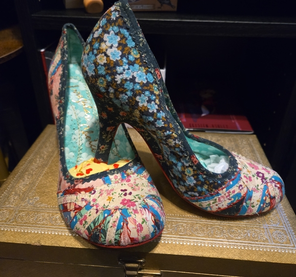 Irregular Choice Multicolor Floral Heels - Picture 1 of 6
